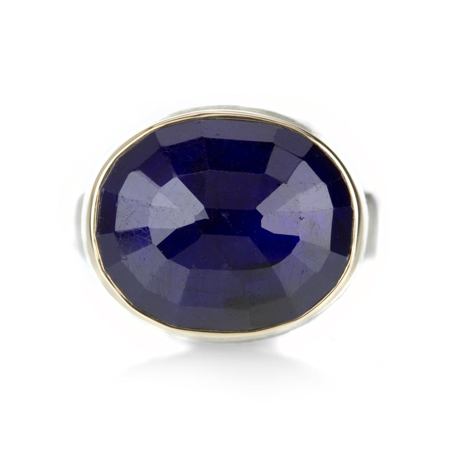 Jamie Joseph Oval Faceted Blue Sapphire Ring | Quadrum Gallery