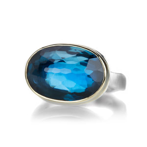 Jamie Joseph Inverted London Blue Topaz Ring | Quadrum Gallery