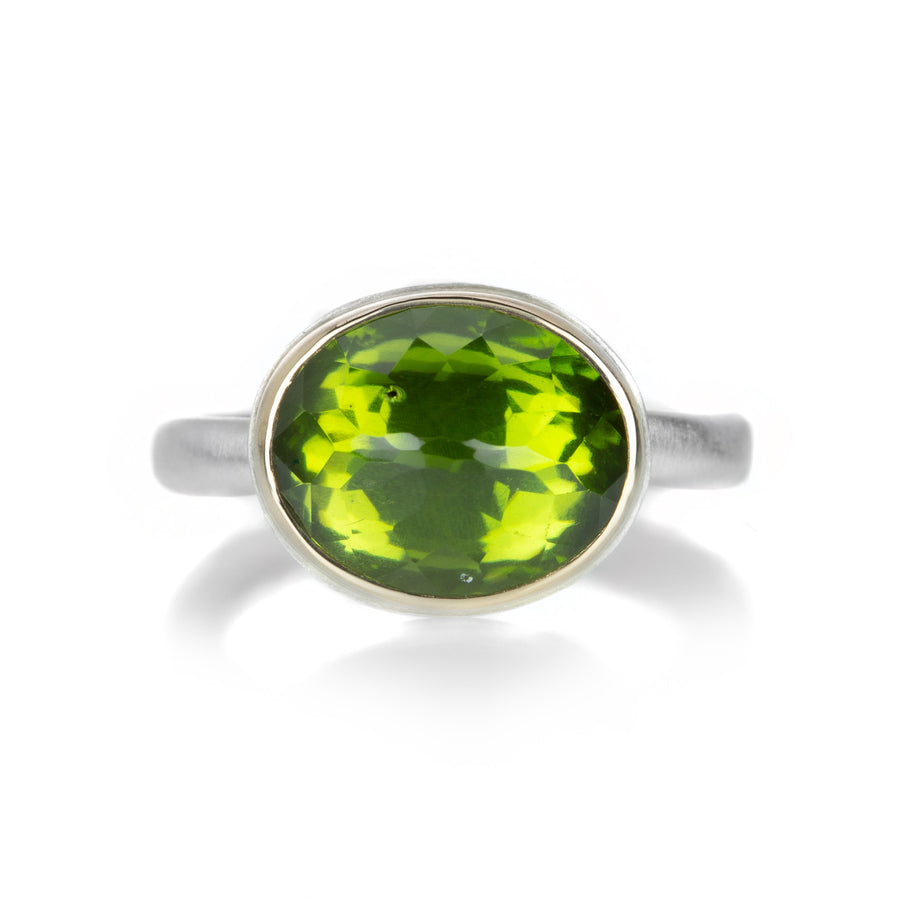 Jamie Joseph Small Inverted Peridot Ring | Quadrum Gallery