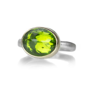 Jamie Joseph Small Inverted Peridot Ring | Quadrum Gallery