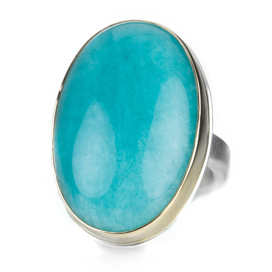 Jamie Joseph Large Oval Amazonite Ring | Quadrum Gallery