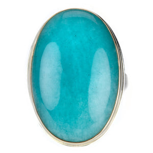 Jamie Joseph Large Oval Amazonite Ring | Quadrum Gallery