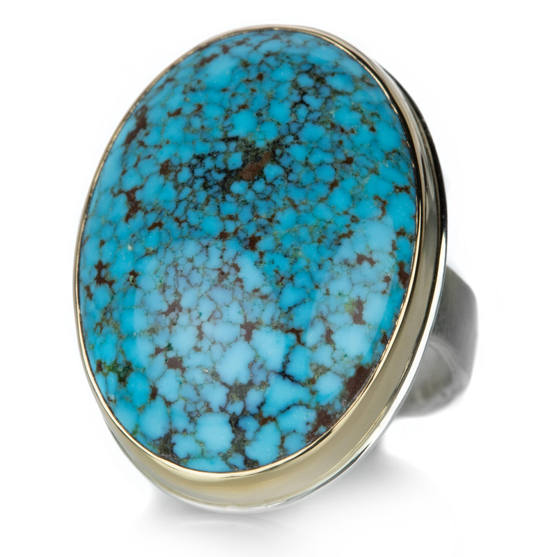 Jamie Joseph Smooth Oval Kingman Turquoise Ring | Quadrum Gallery