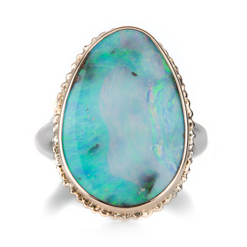 Jamie Joseph Vertical Asymmetrical Boulder Opal Ring | Quadrum Gallery