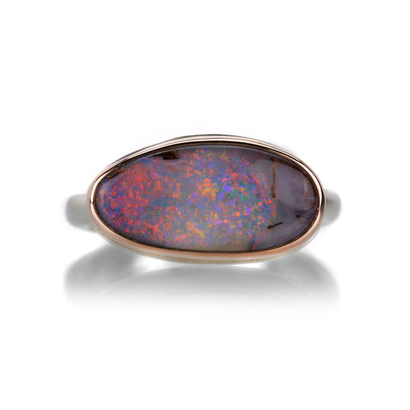 Jamie Joseph Small Asymmetrical Boulder Opal Ring | Quadrum Gallery