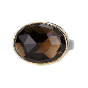 Jamie Joseph Oval Rose Cut Smoky Quartz Ring | Quadrum Gallery