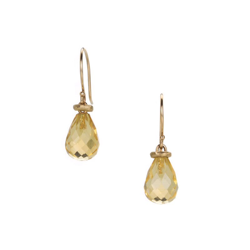 Jamie Joseph 14k Citrine Bottle Drop Earrings | Quadrum Gallery