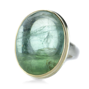 Jamie Joseph Smooth Oval Green Tourmaline Ring  | Quadrum Gallery