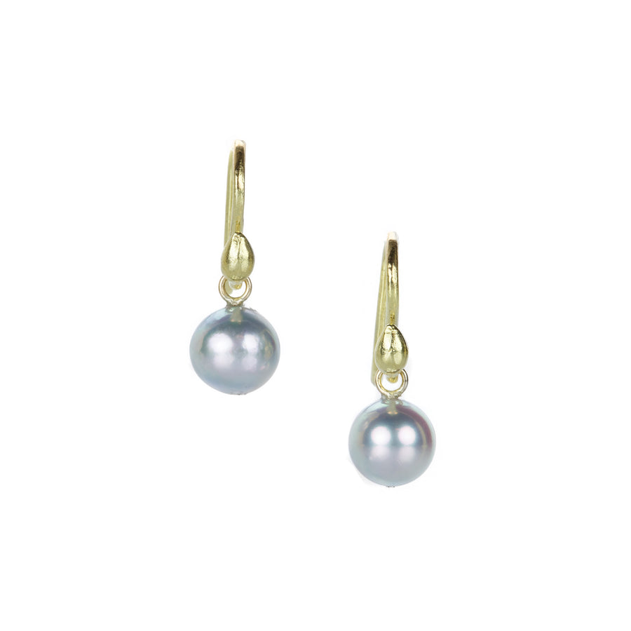 Kimberlin Brown Japanese Akoya Pearl Drop Earrings | Quadrum Gallery