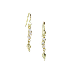 Kimberlin Brown Diamond Flower Bud Drop Earrings | Quadrum Gallery