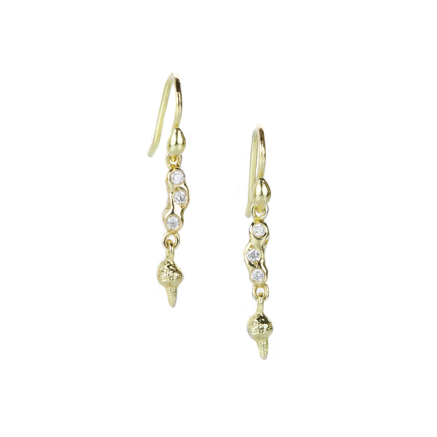 Kimberlin Brown Diamond Flower Bud Drop Earrings | Quadrum Gallery