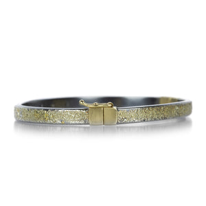 Kate Maller Essential Dusted Hinged Bangle with Diamonds | Quadrum Gallery