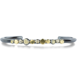 Kate Maller In Bloom Mixed Metal Stacking Skinny Cuff  | Quadrum Gallery