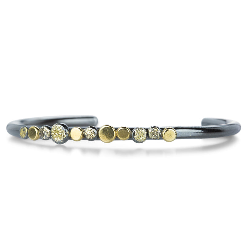 Kate Maller In Bloom Mixed Metal Stacking Skinny Cuff  | Quadrum Gallery