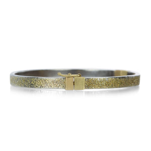 Kate Maller Silver and 22k Essential Hinged Bangle | Quadrum Gallery