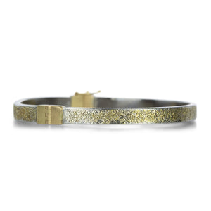 Kate Maller Silver and 22k Essential Hinged Bangle | Quadrum Gallery