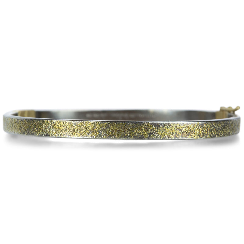 Kate Maller Silver and 22k Essential Hinged Bangle | Quadrum Gallery
