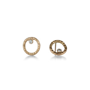 Kate Maller 18k Rose Gold Turning Aspen Studs | Quadrum Gallery