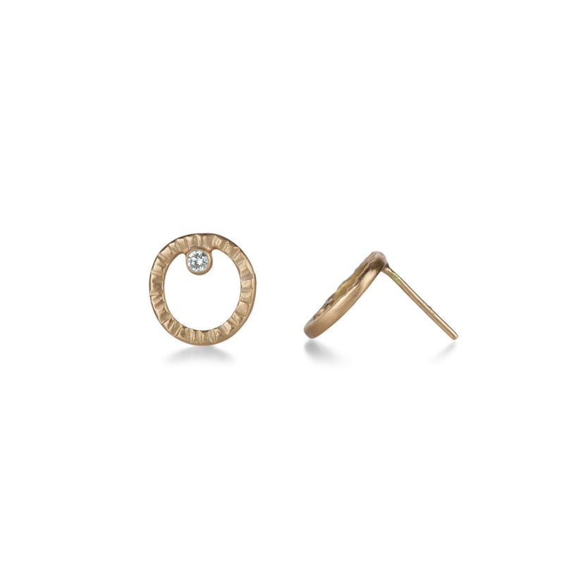 Kate Maller 18k Rose Gold Turning Aspen Studs | Quadrum Gallery