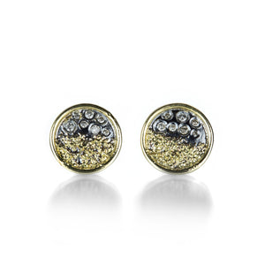 Kate Maller Coin Earrings With Diamonds | Quadrum Gallery