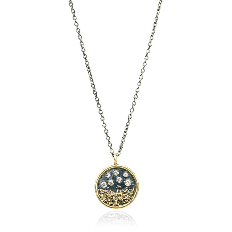 Kate Maller Traveler's Coin Necklace with Diamonds | Quadrum Gallery