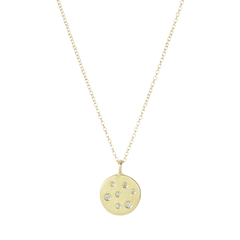 Kate Maller 18k Golden Disc Necklace | Quadrum Gallery
