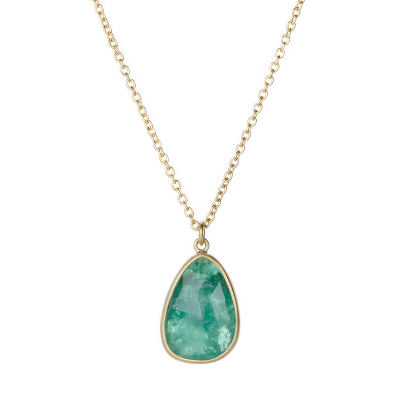 Lola Brooks Emerald Drop Pendant Necklace | Quadrum Gallery