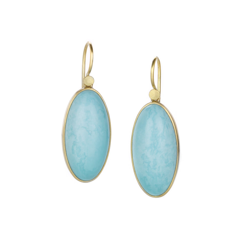 Lola Brooks Mexican Turquoise Egg Drop Earrings | Quadrum Gallery
