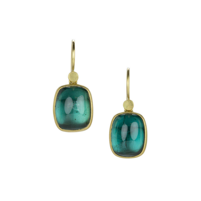 Lola Brooks Cushion Blue Green Tourmaline Earrings | Quadrum Gallery