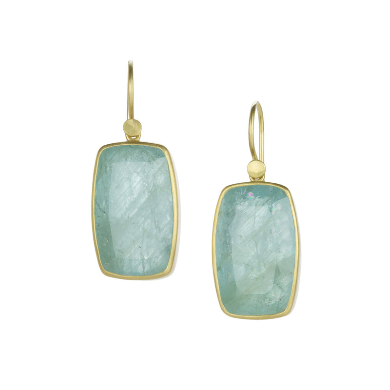 Lola Brooks Cushion Aquamarine Drop Earrings | Quadrum Gallery