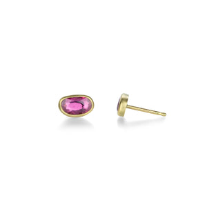 Lola Brooks Ruby Sequin Pebble Studs | Quadrum Gallery