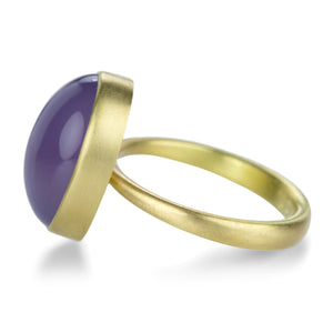 Lola Brooks Oval Lavender Chalcedony Ring | Quadrum Gallery