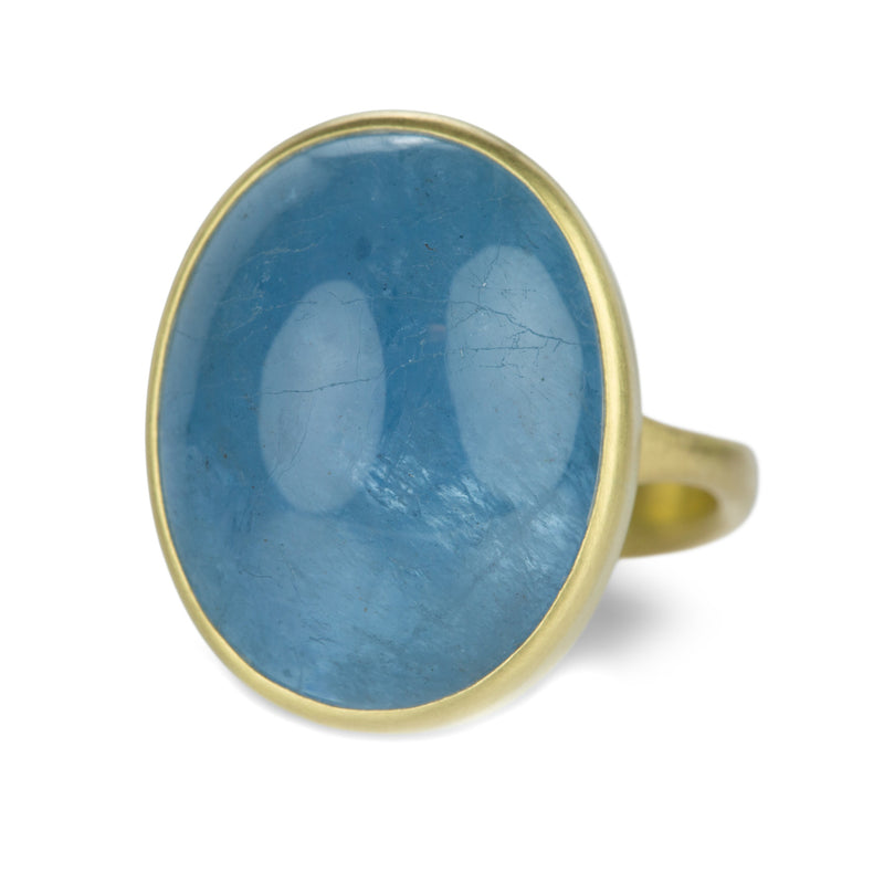 Lola Brooks 18k Oval Aquamarine Ring | Quadrum Gallery