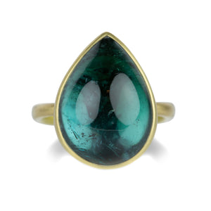 Lola Brooks Teardrop Blue Green Tourmaline Ring | Quadrum Gallery