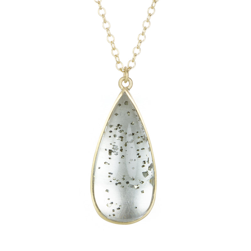 Lola Brooks Pyrite in Quartz Pendant Necklace | Quadrum Gallery