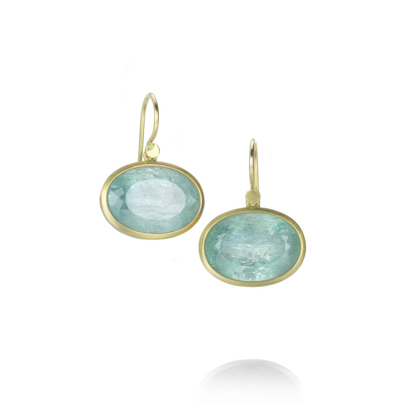 Lola Brooks Oval Aquamarine Drop Earrings | Quadrum Gallery