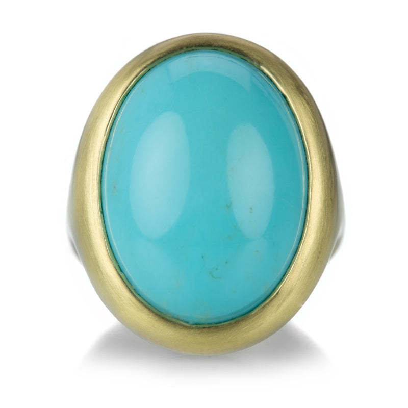 Lola Brooks Large Oval Turquoise Ring | Quadrum Gallery