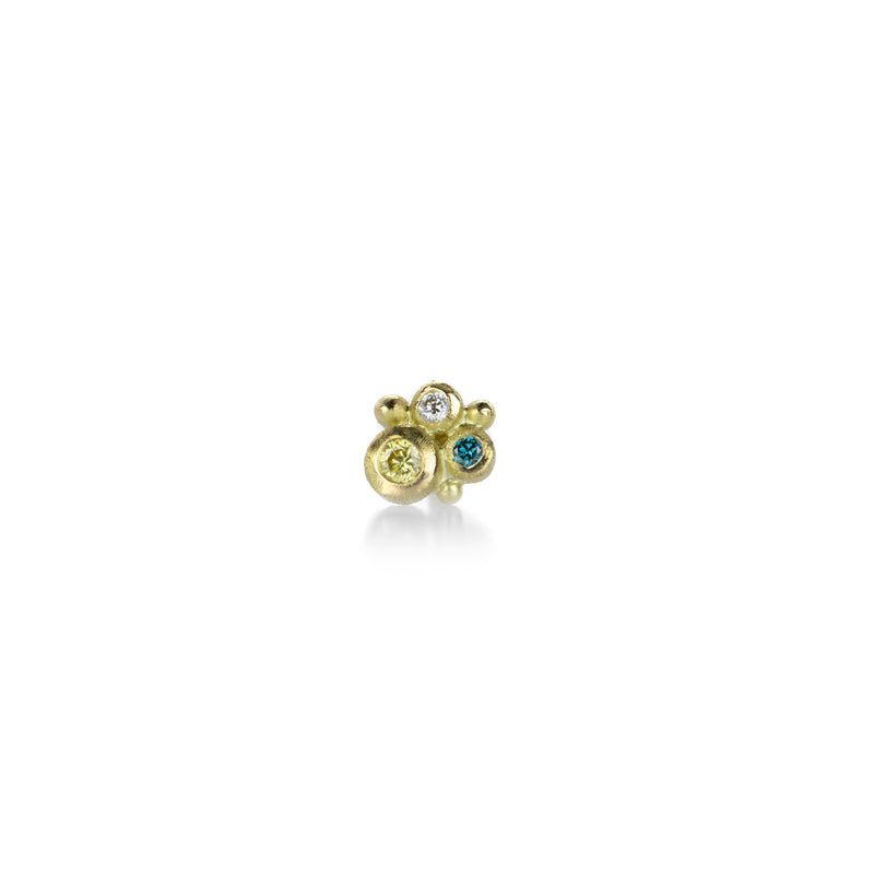 Lene Vibe Single Colored Diamond Stud Earring | Quadrum Gallery