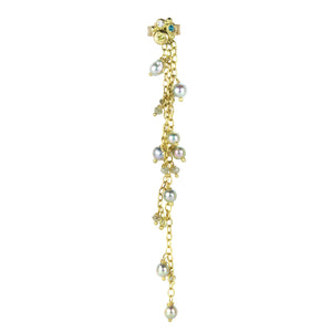 Lene Vibe 18k Yellow Gold Beaded Earring Attachment | Quadrum Gallery