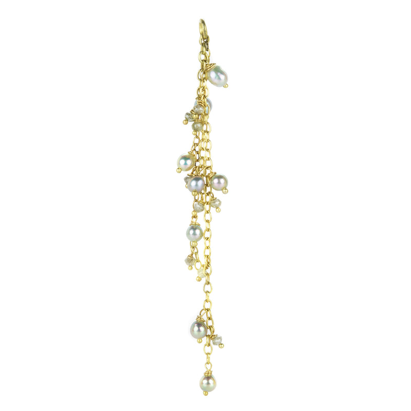 Lene Vibe 18k Yellow Gold Beaded Earring Attachment | Quadrum Gallery