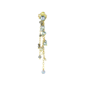 Lene Vibe Akoya and Diamond on Chain Earring Attachment | Quadrum Gallery