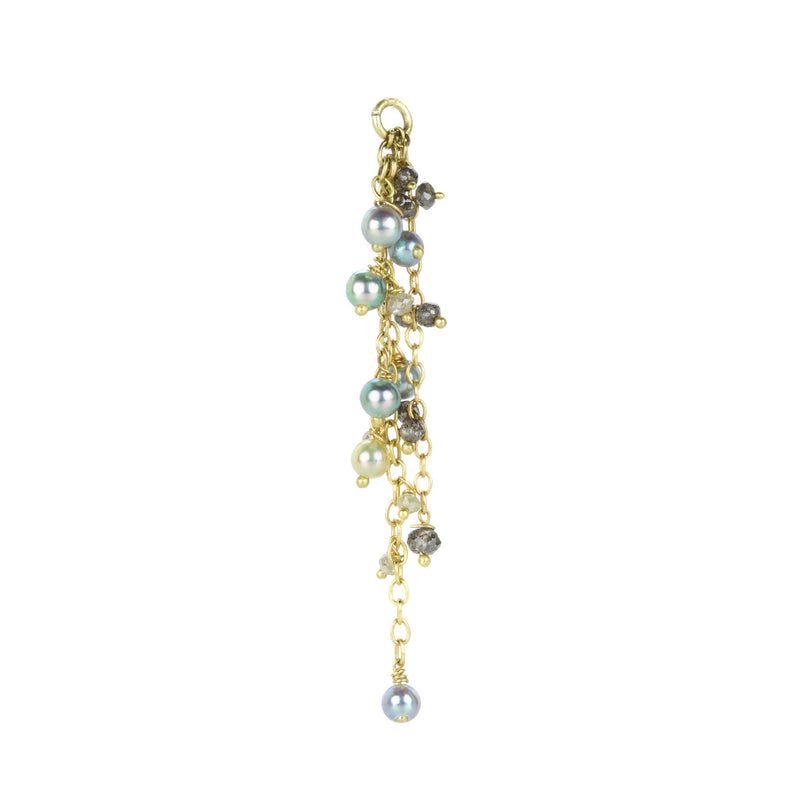 Lene Vibe Akoya and Diamond on Chain Earring Attachment | Quadrum Gallery