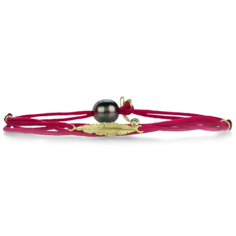 Lene Vibe Red Feather Bracelet | Quadrum Gallery