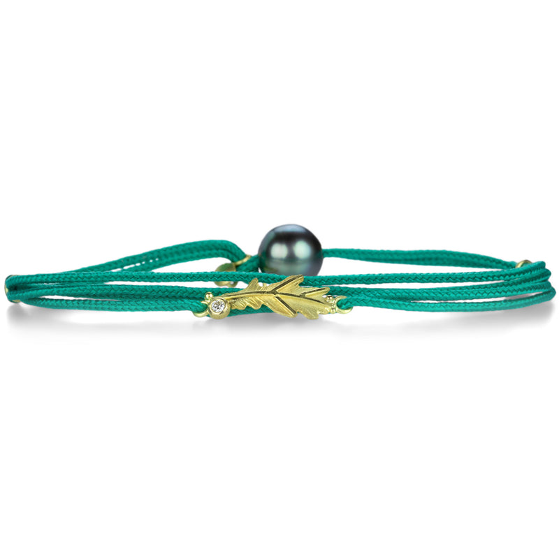 Lene Vibe Sea Green Leaf Bracelet | Quadrum Gallery