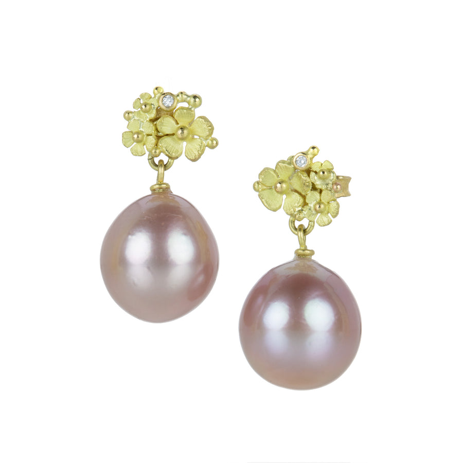 Lene Vibe Floral Pink Freshwater Pearl Earrings | Quadrum Gallery