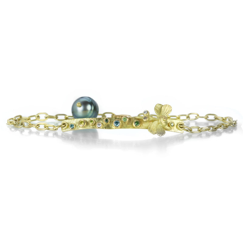 Lene Vibe Multicolored Diamond Bar Bracelet | Quadrum Gallery