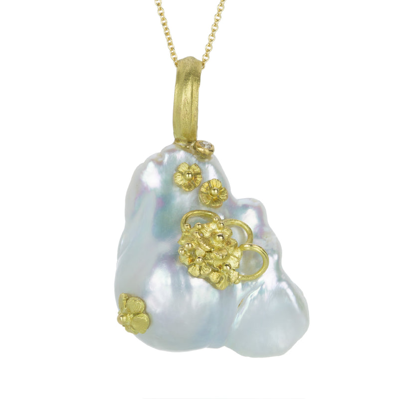 Lene Vibe Floral Freshwater Pearl Pendant (Pendant Only) | Quadrum Gallery