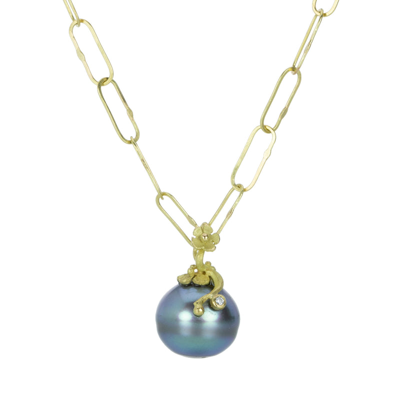 Lene Vibe 18k Circle Pearl Pendant (Pendant Only) | Quadrum Gallery