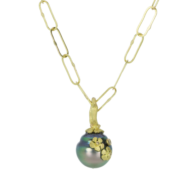 Lene Vibe Floral Tahitian Pearl Pendant (Pendant Only) | Quadrum Gallery