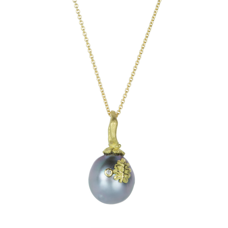 Lene Vibe Tahitian Pearl Pendant with Leaf (Pendant Only) | Quadrum Gallery